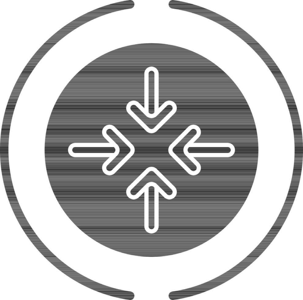 Blue Zone Icon In Black And White Color. vector