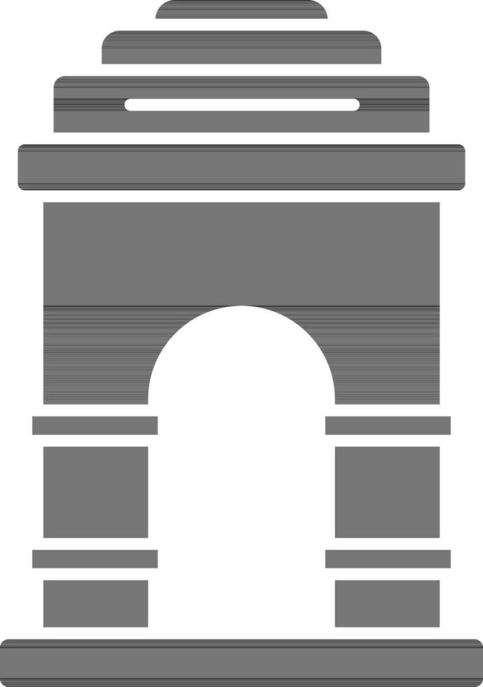 India Gate Icon. vector