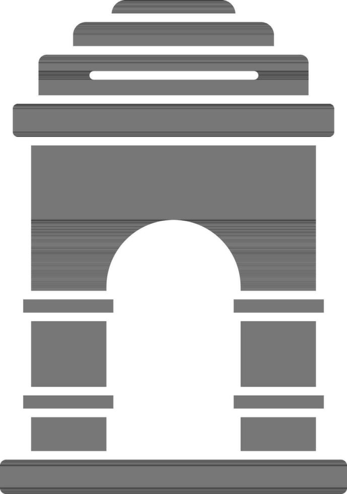 India Gate Icon. vector