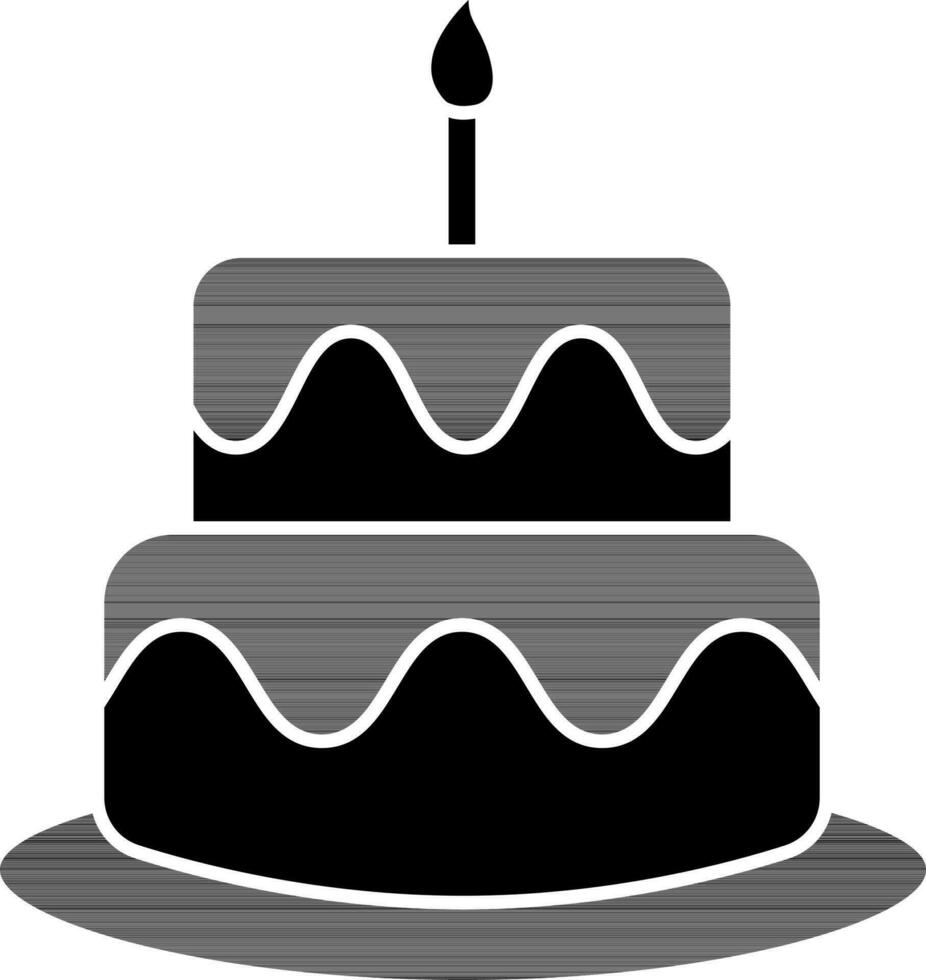 Cake Icon Glyph vector