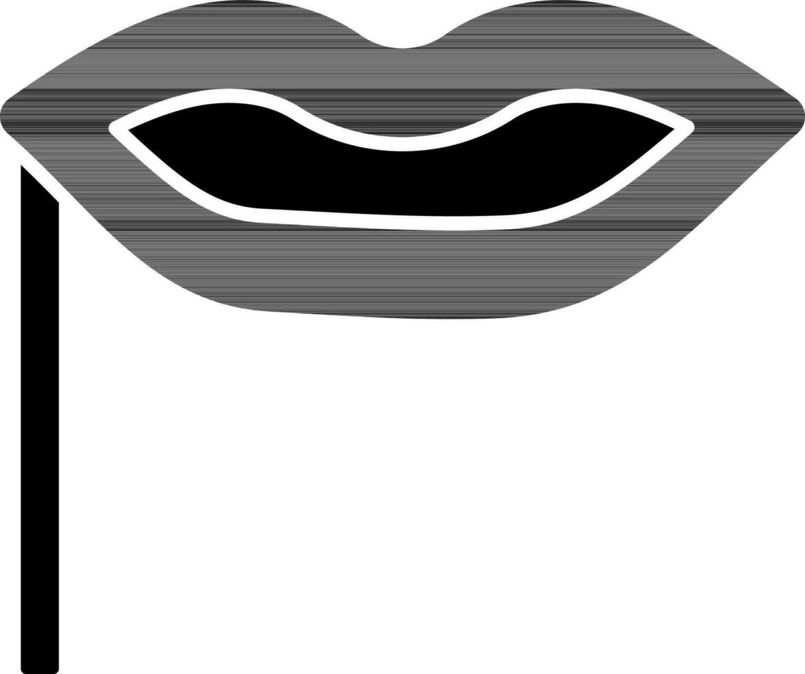 Lip Mask Icon vector