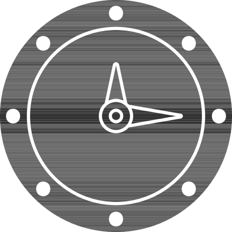 Clock Icon Glyph vector