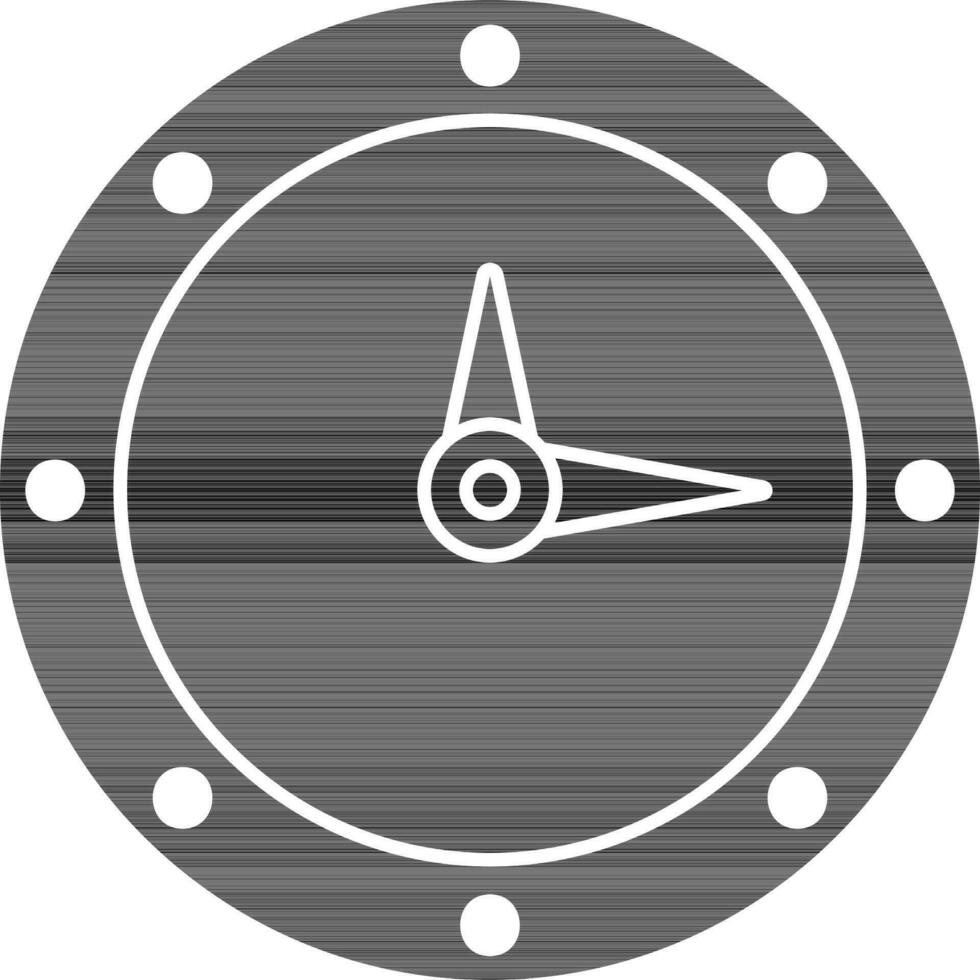 reloj icono glifo vector