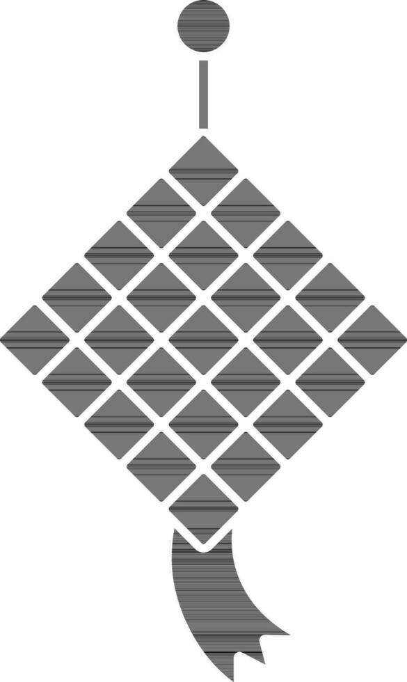 Ketupat Icon Glyph vector
