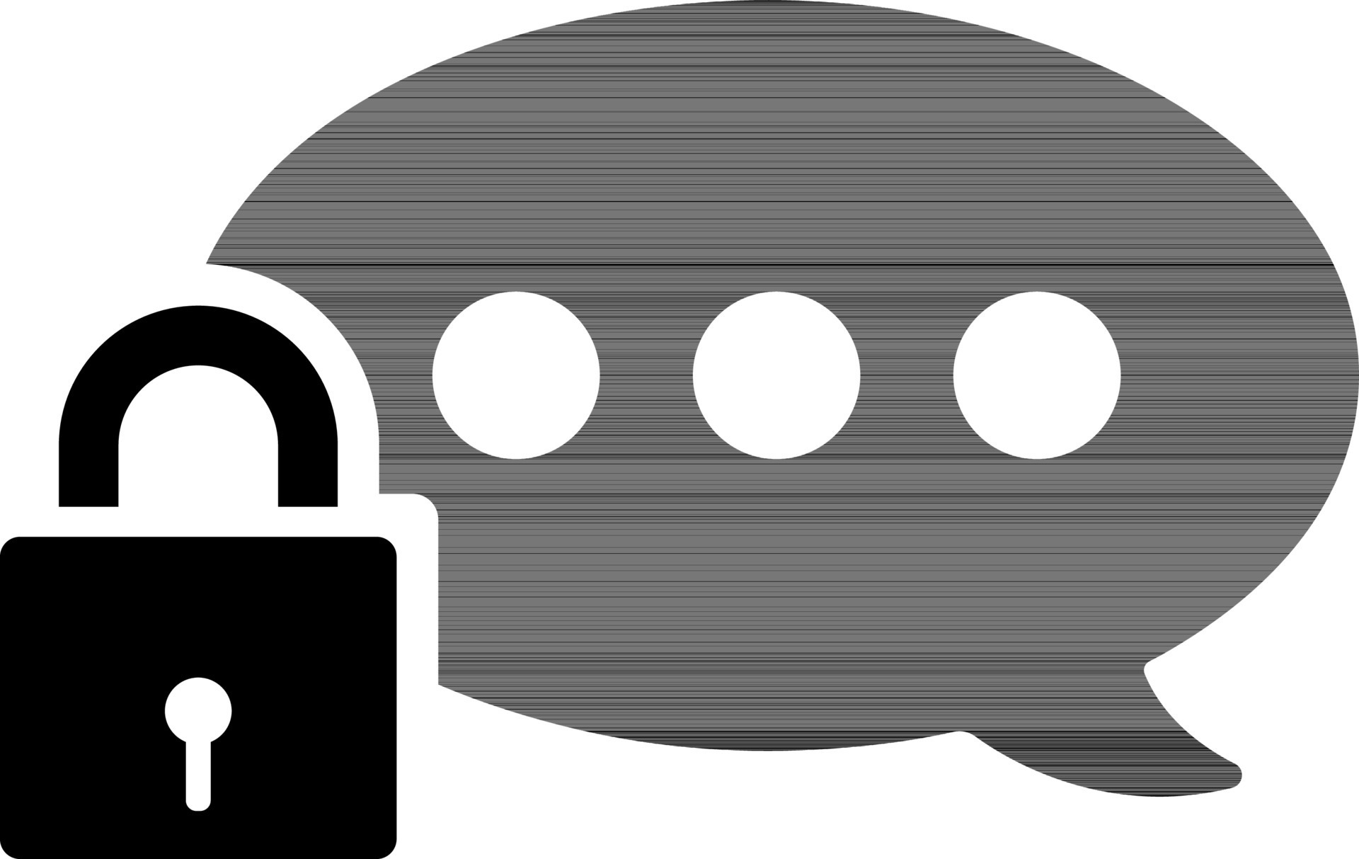 Illustration of chatting or message lock icon. 24472348 Vector Art at