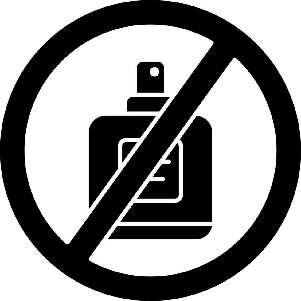 No perfume icono vector