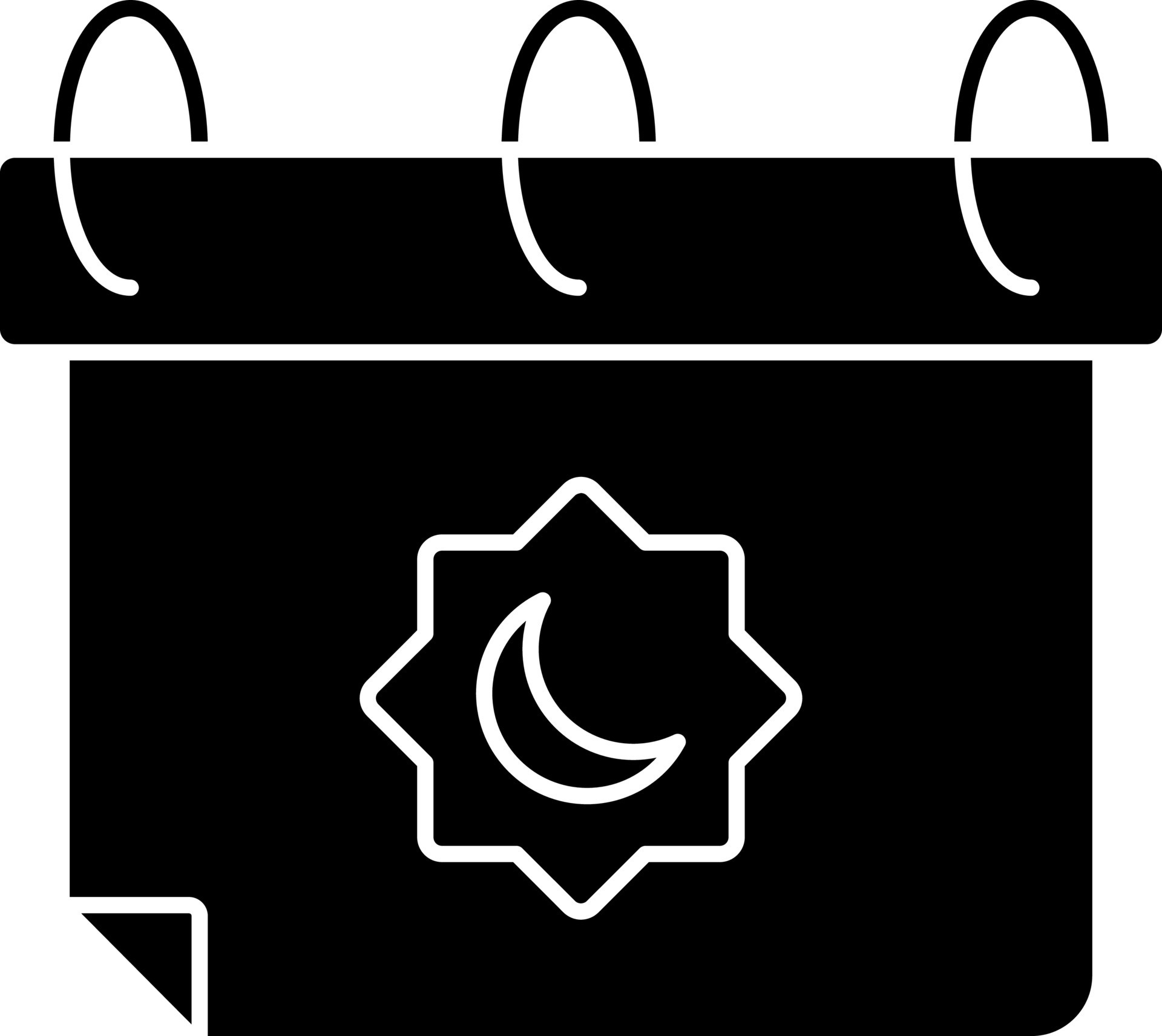 Islamic Calendar Icon 24472367 Vector Art at Vecteezy
