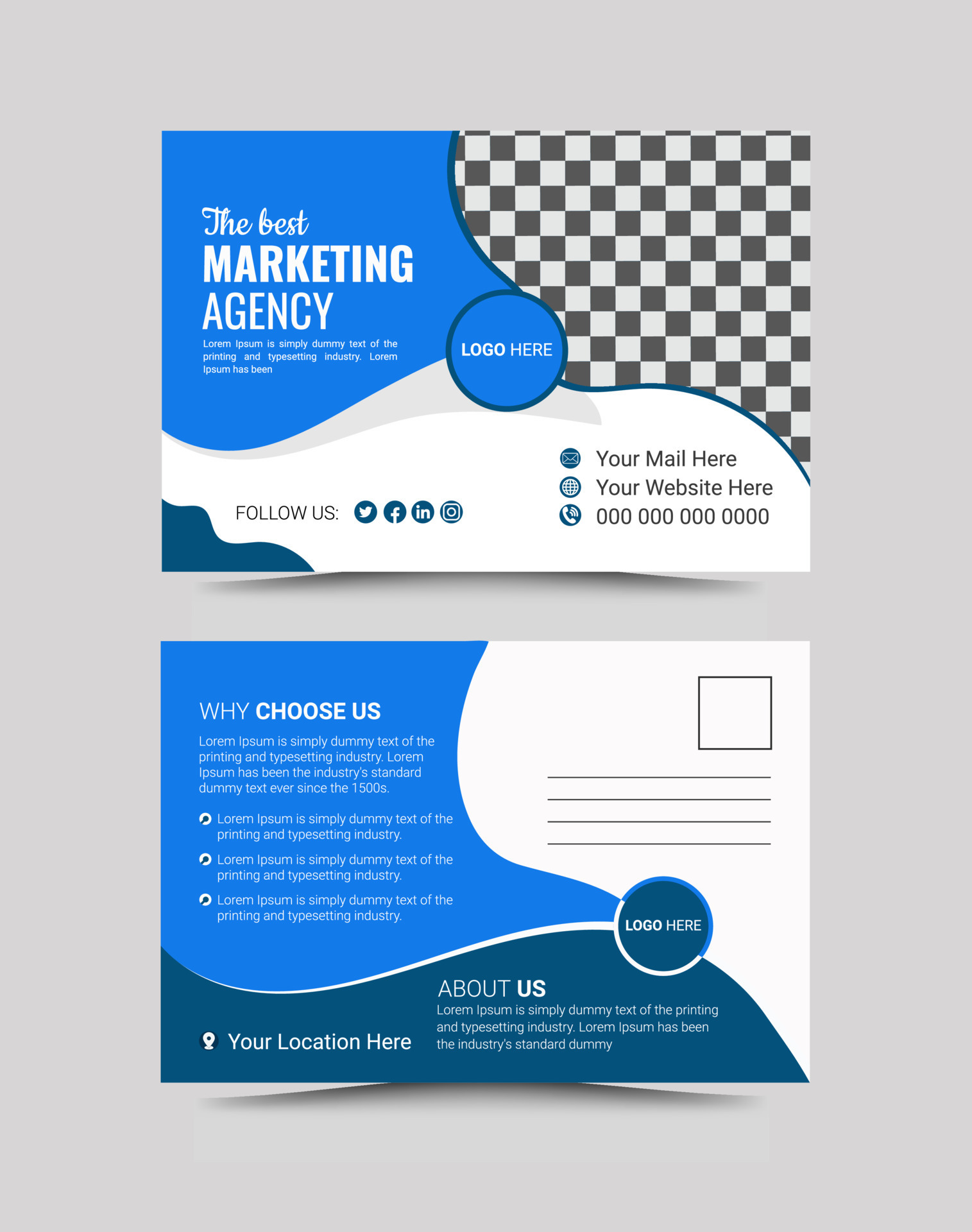 EDDM postcard design template perfect for elevating your real estate