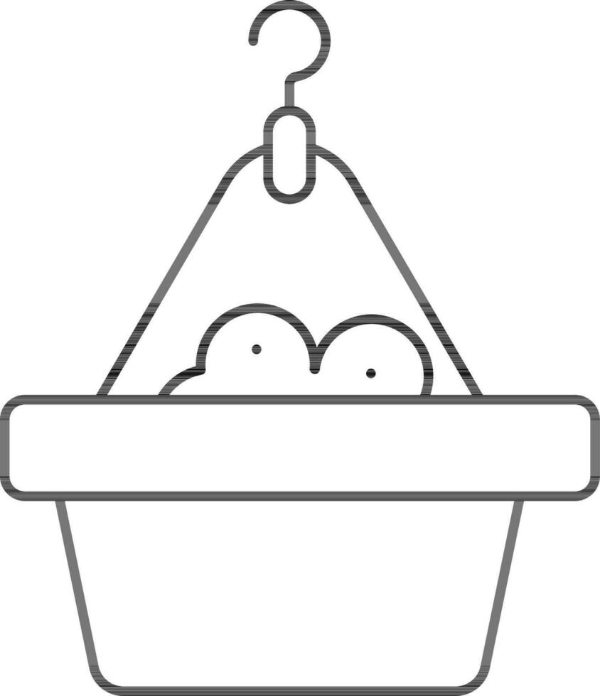 Pet Carrier Icon In Line Art. vector