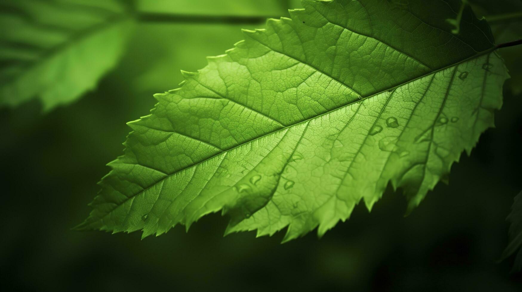 Earth Day and World Environment Day, Spring, Beautiful Natural fresh green leaf, relaxation nature concept, generate ai photo