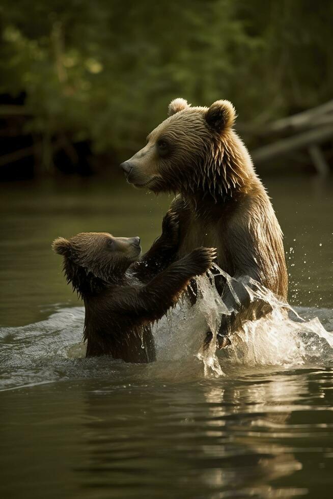 oso pardo oso, generar ai foto