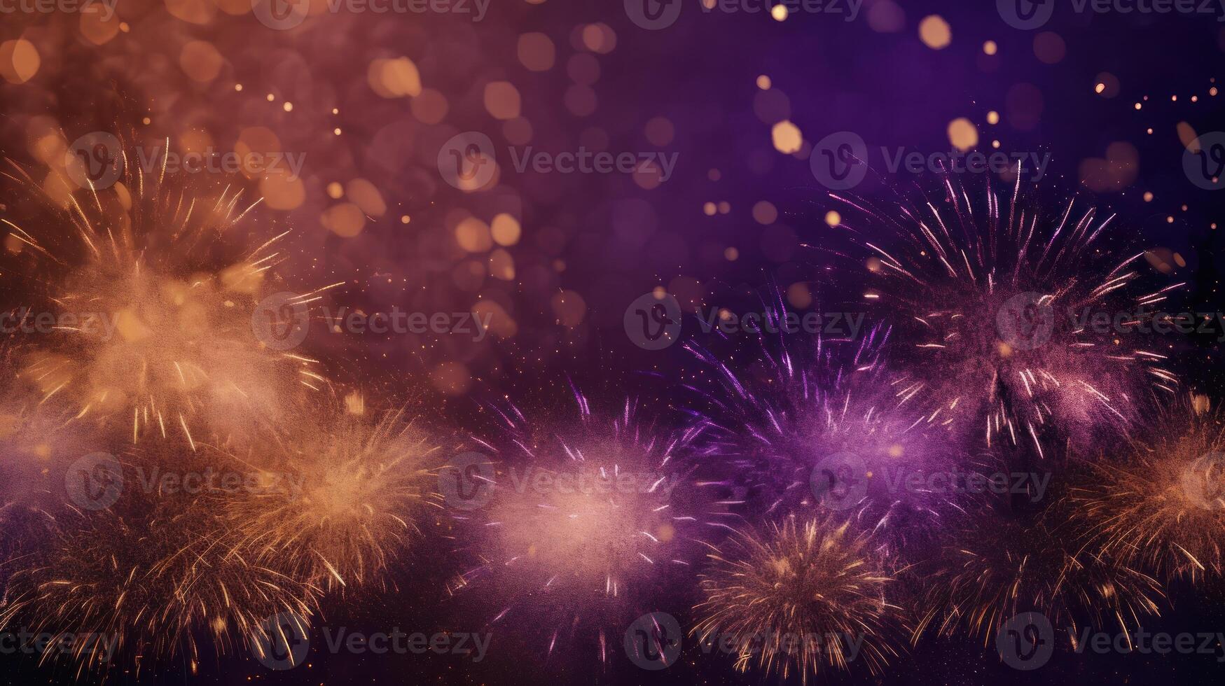 New Year Fireworks Background. Illustration photo