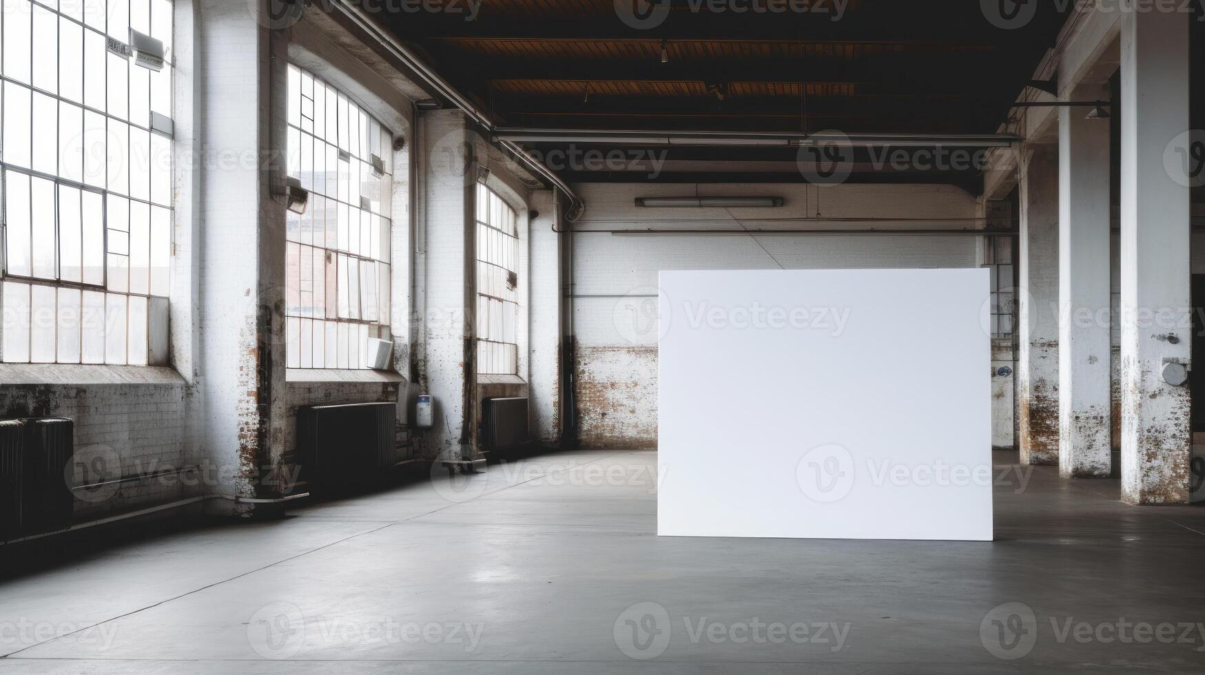 Blank canvas mockup template. Illustration photo