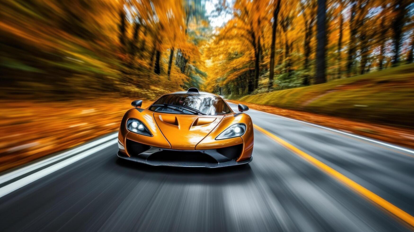High speed race car. Illustration photo