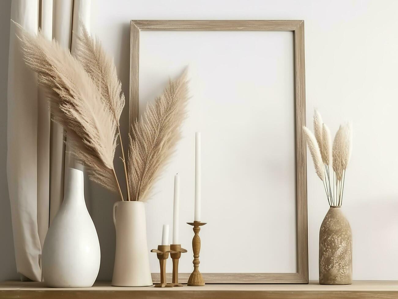 nursery frame mockup, kids room frame mockup, 3d render, generate ai photo
