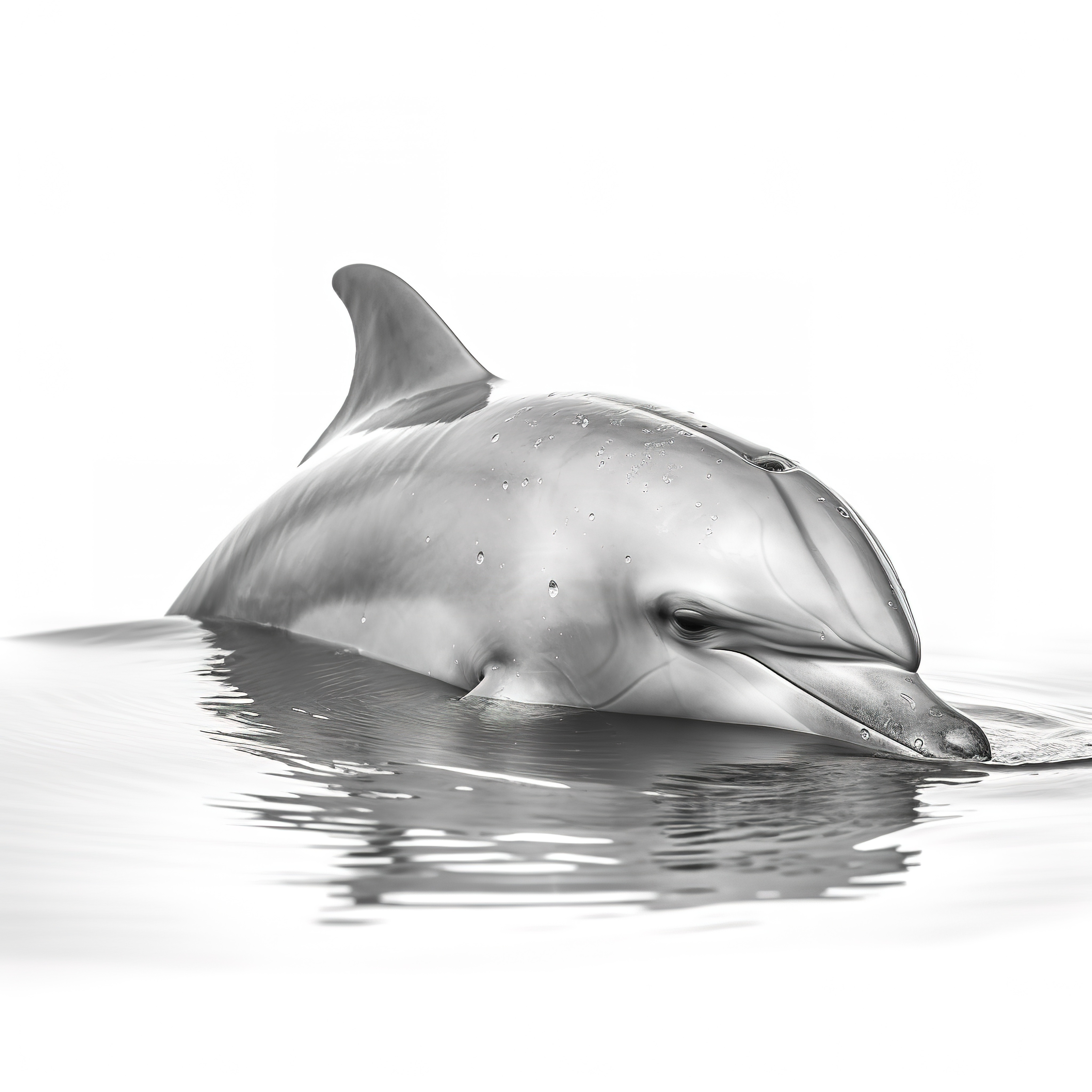Dolphin sea animal sketch hand drawn line art Vector illustration Stock  Vector  Adobe Stock