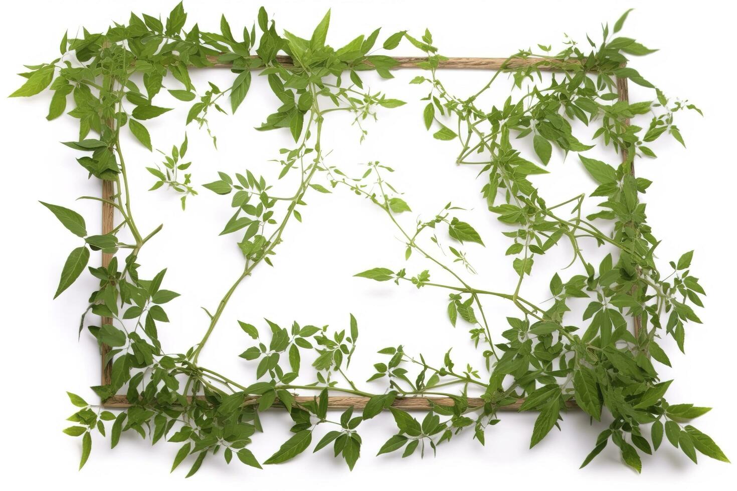 Fresh green dill isolated on white background, generate ai photo