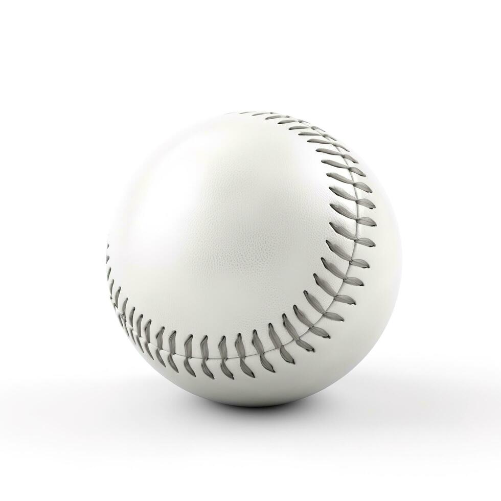 baseball isolated on white background, generate ai photo