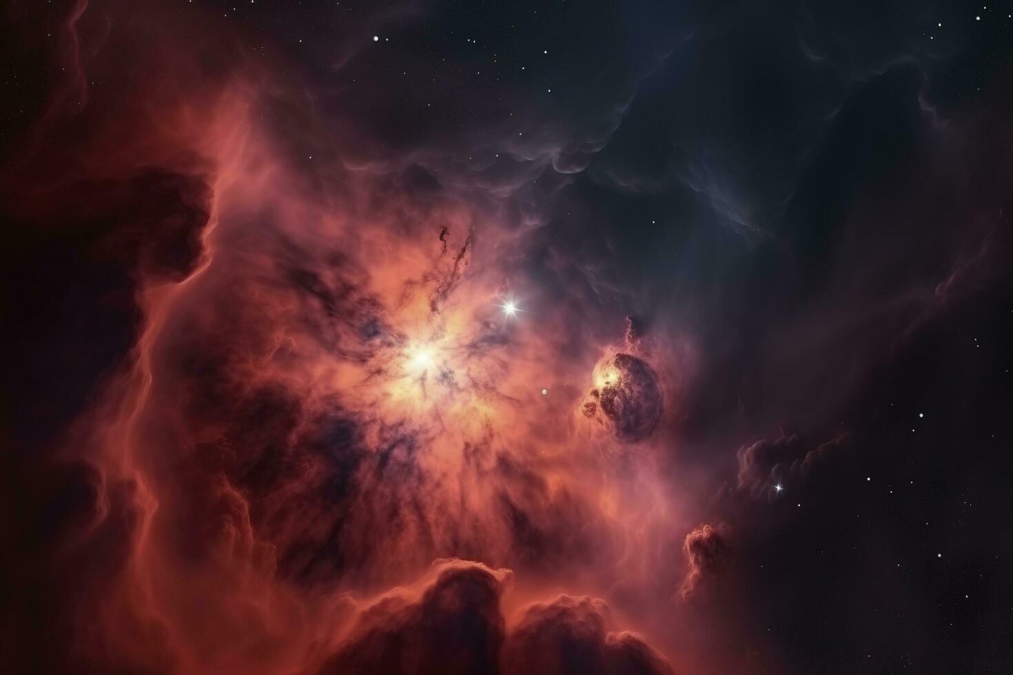 the Orion Nebula deep space objects , generate ai photo