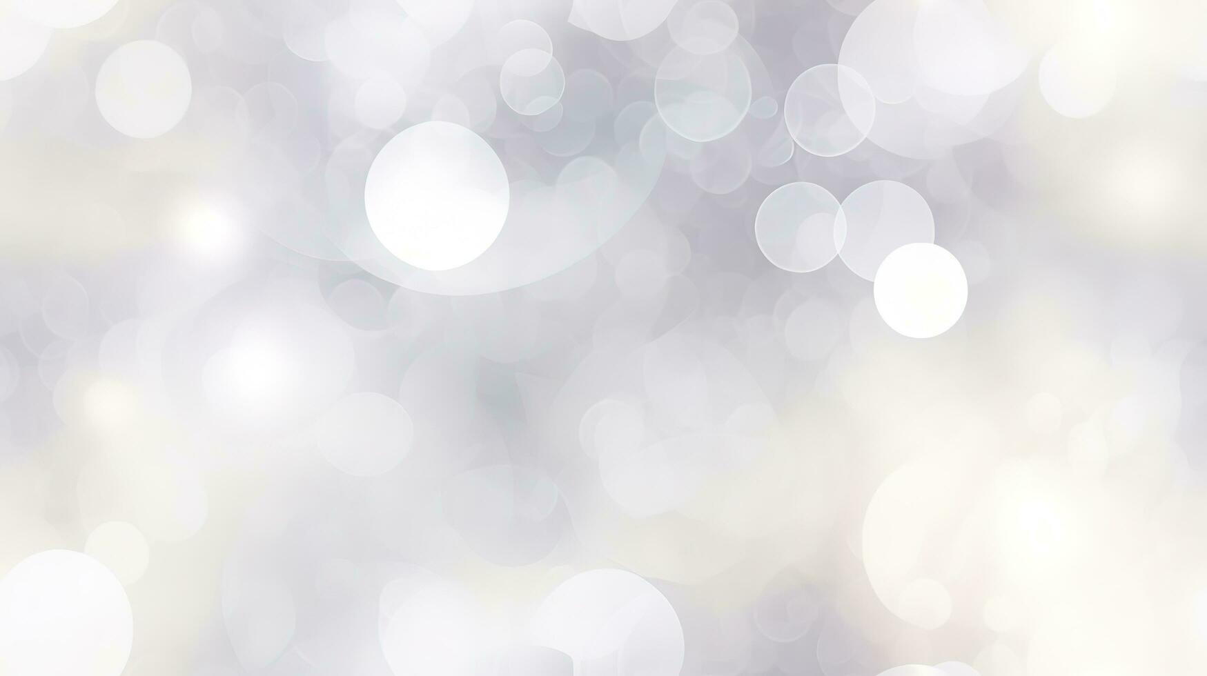 Abstract snowfall, White bokeh, defocus glitter, blur on grey background. illustration, generate ai photo