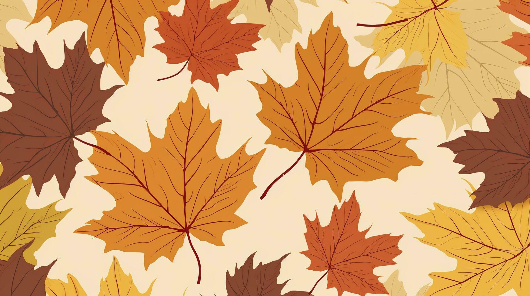 Fall leaves isolated on white background collection, generate ai photo
