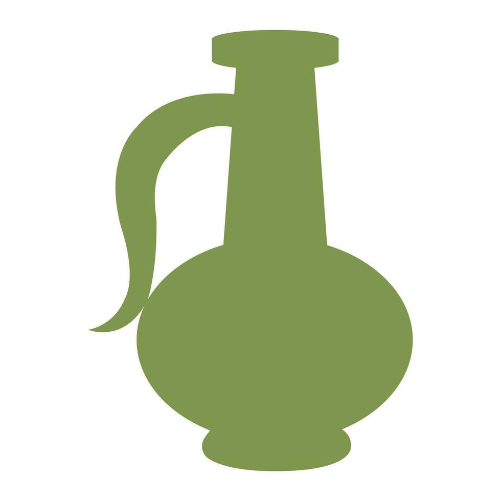 Ancient jug. Simple icone. Vector illustration isolated on white background.