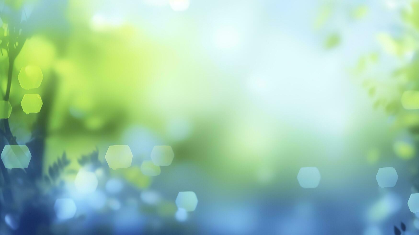 Abstract green  gradient bokeh  With drops background, generate ai photo