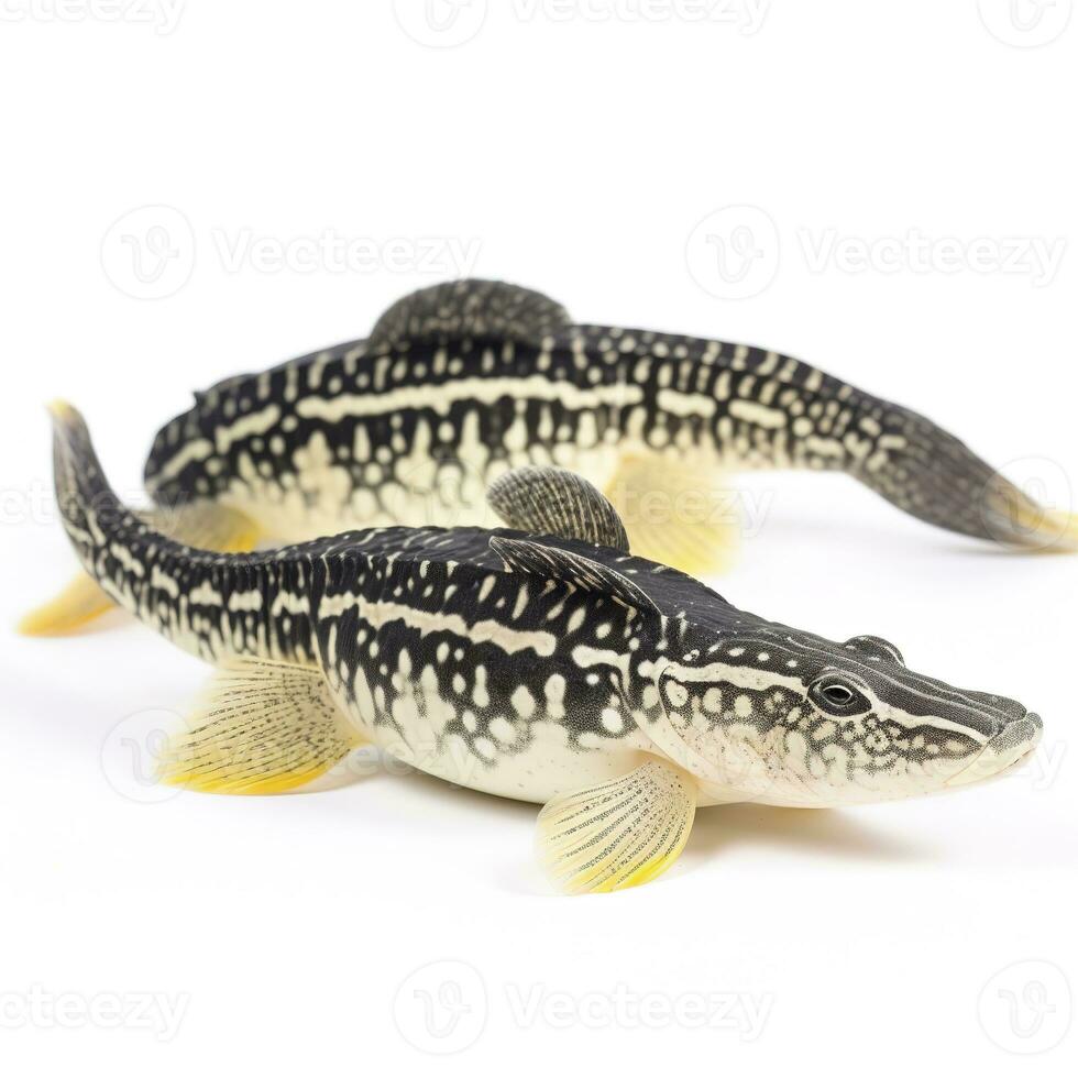 Plecos isolated on white background, generate ai photo