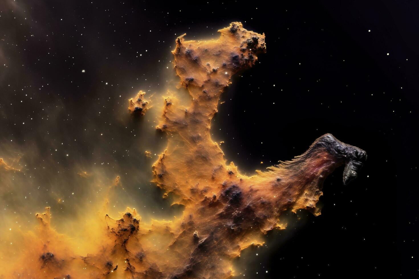Capturing the stunning details of the Eagle Nebula, a star-forming region that includes the famou, generate ai photo
