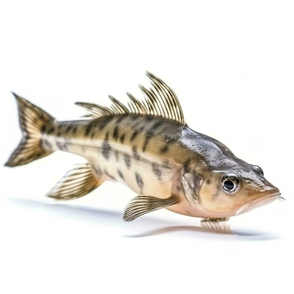 Corydoras catfish isolated on white background, generate ai photo