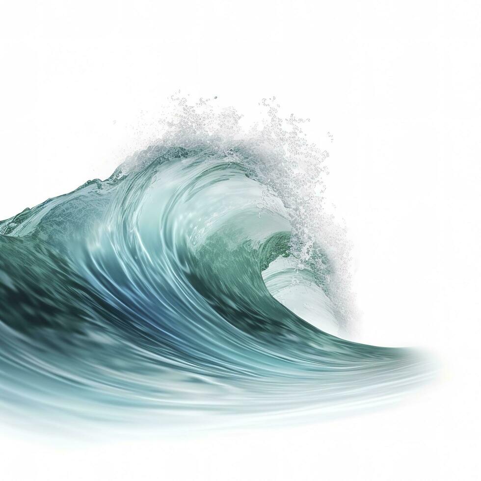 Sea waves world ocean day background illustration , generate ai photo