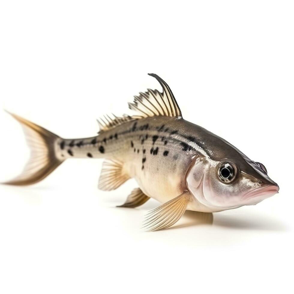 Corydoras catfish isolated on white background, generate ai photo