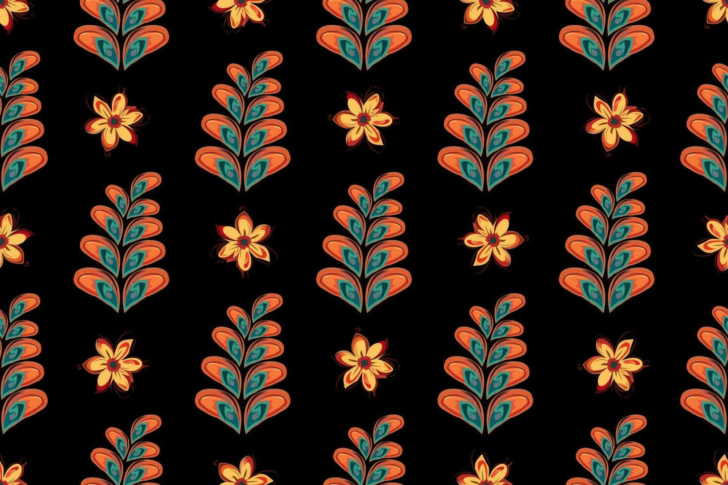 cachemir étnico sin costura modelo diseño. floral modelo con cachemir y indio flor motivos damasco estilo modelo para textil y decoración vector