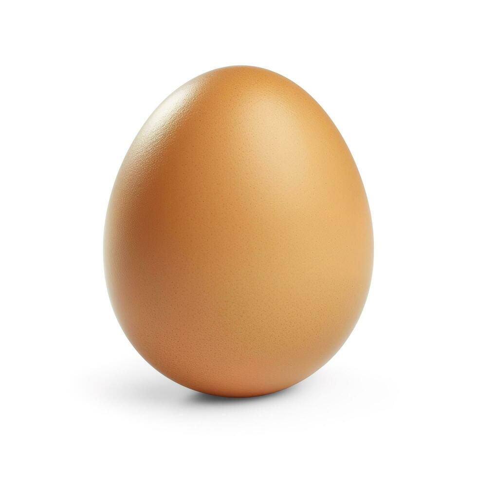 huevo aislado en blanco antecedentes con recorte camino, generar ai foto