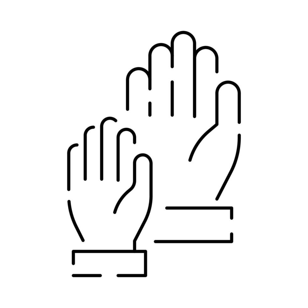 No racism line icon. Group bullying icon, bully persecution, harassment and hate attack, social blame, accuse victim, thin line symbol on white background, social issue. vector