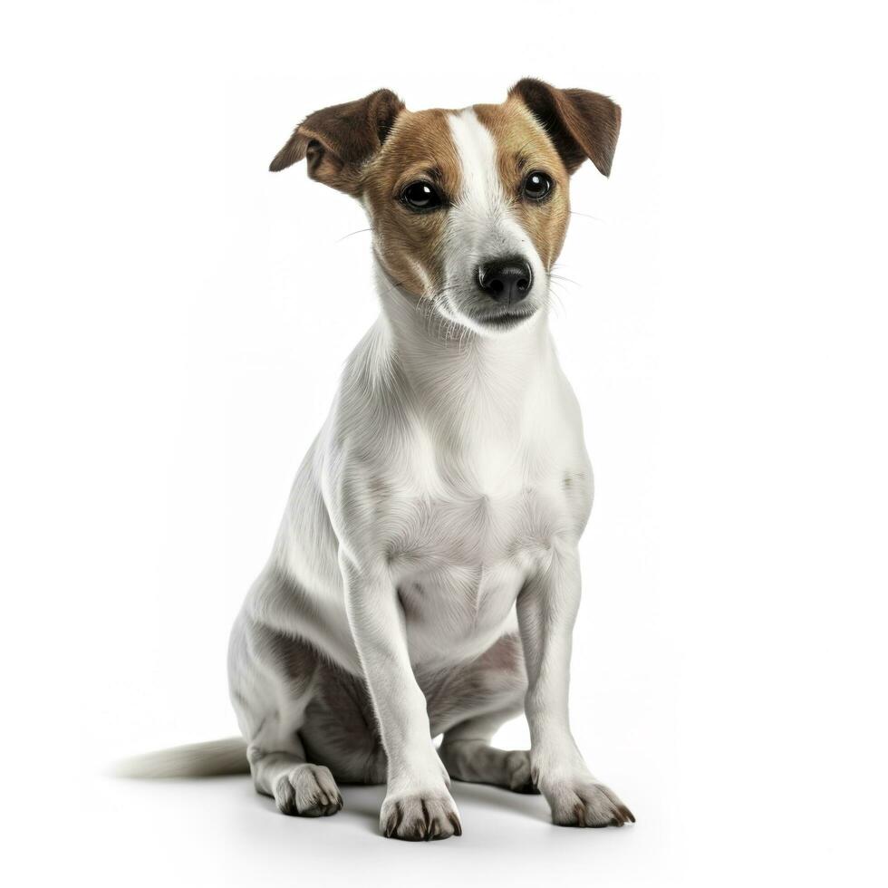dog isolated on white background, generate ai photo