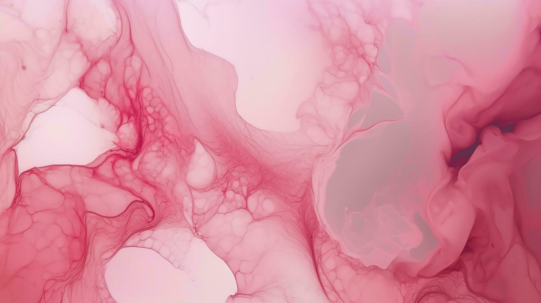 Abstract alcohol ink texture marble style background pink and gold texture, Pink abstract alcohol ink background fluid watercolor, generate ai photo
