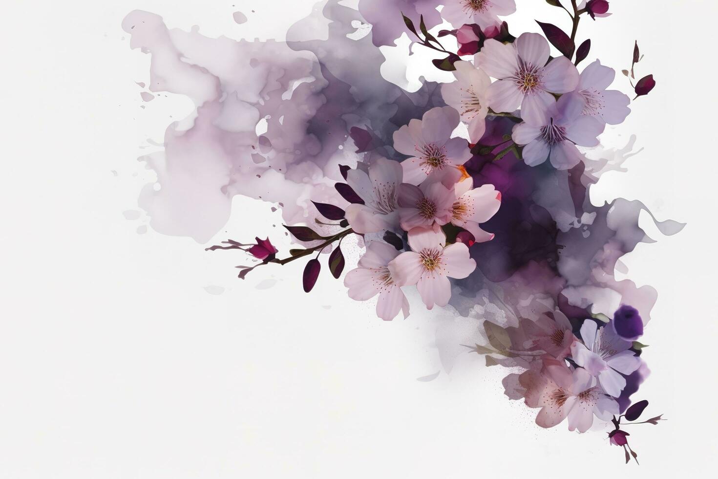 Flowers composition. Wreath made of pink flowers on pink background. Flat lay, top view, copy space, generate ai photo