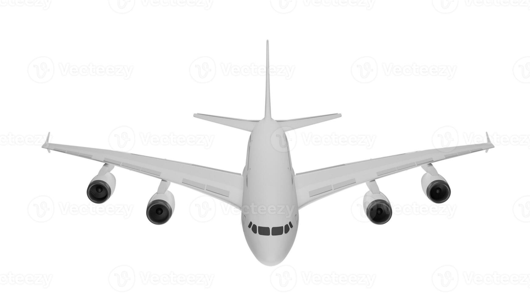 3D Air plane mockup illustration isolate photo