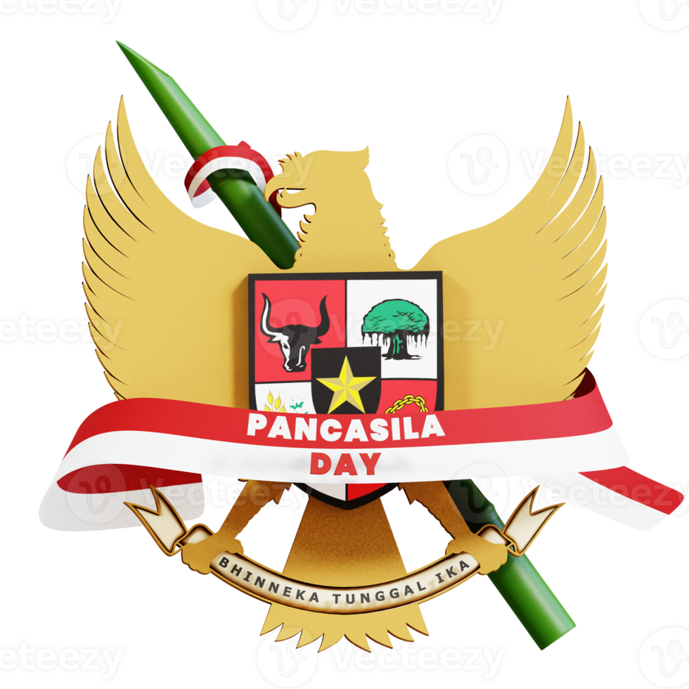 pancasila Tag 3d Symbol png