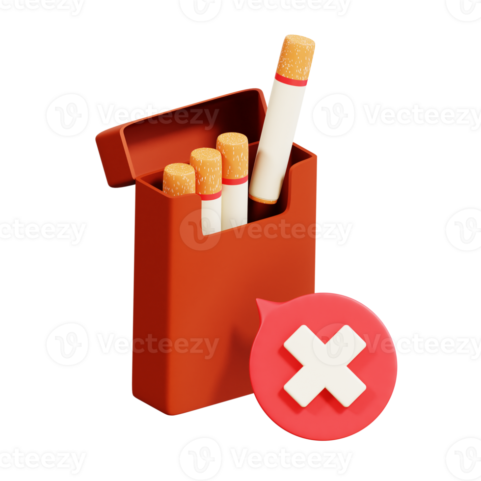 Anti Tobacco Day 3D Icon png