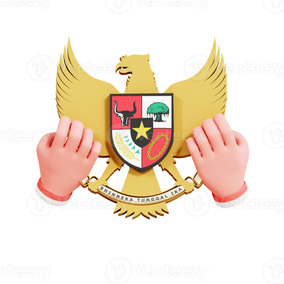 Pancasila Day 3D Icon png