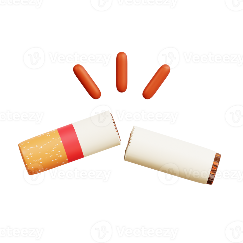 Anti Tobacco Day 3D Icon png
