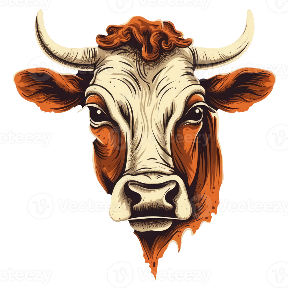 watercolor cow . png