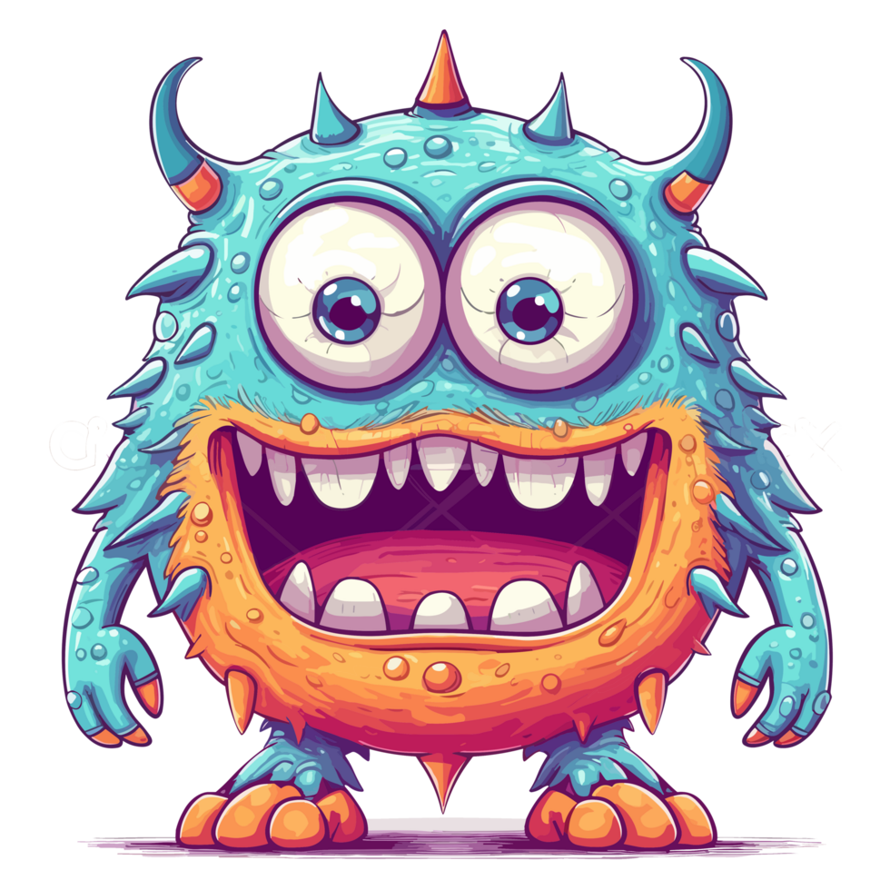 kawaii Monster- - - ai generiert png