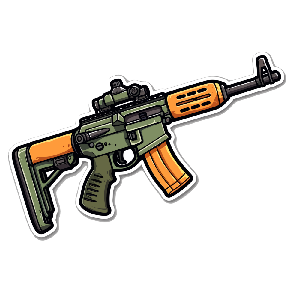 Colorful Gun - png