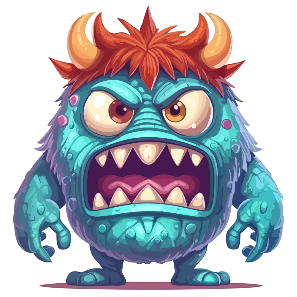 kawaii monster - ai gegenereerd png