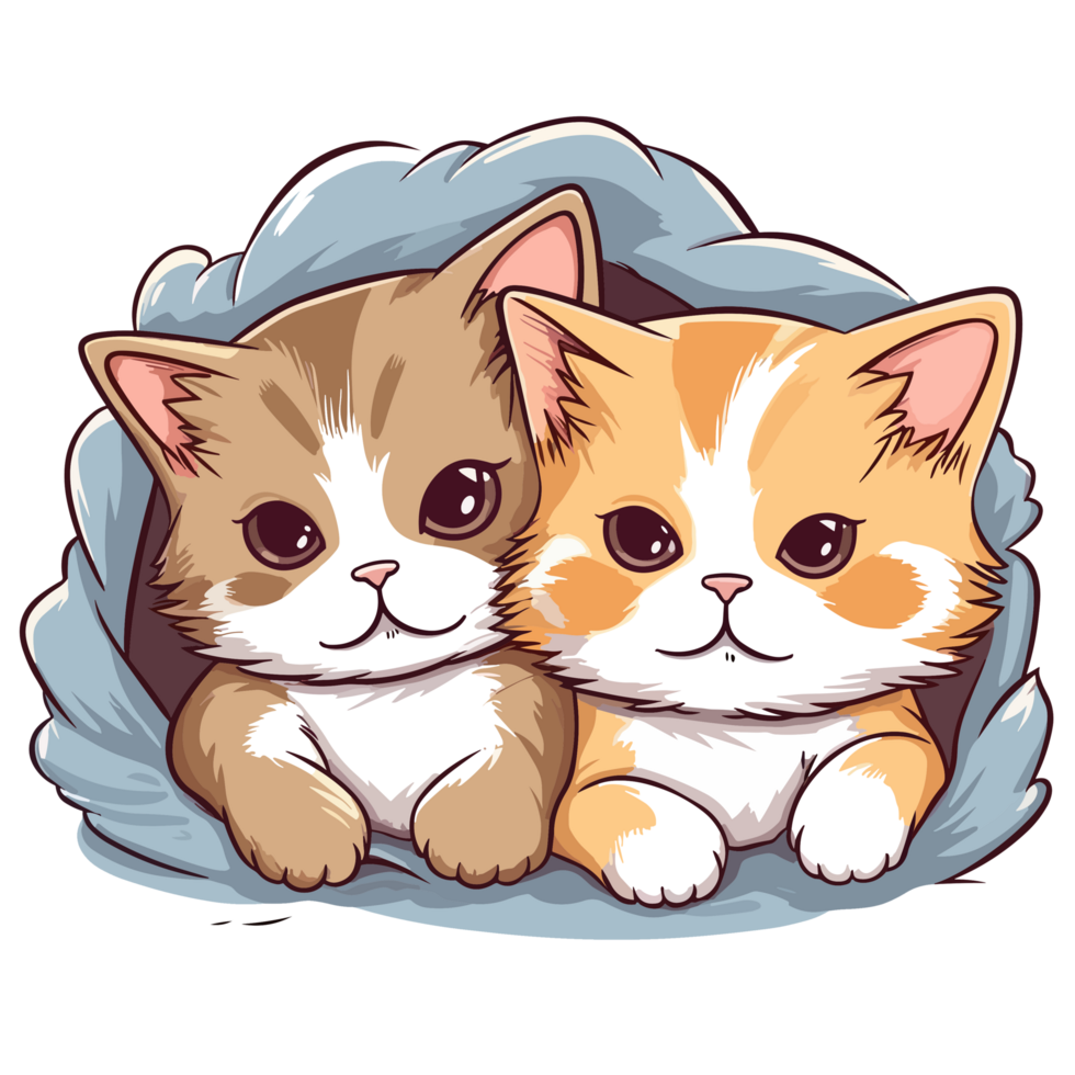 Lovely Cat - Kawaii Style - png
