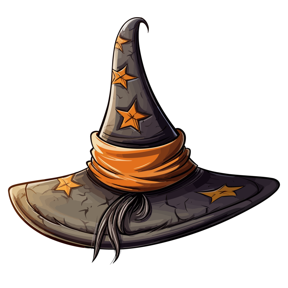 Halloween Witch Hat - png