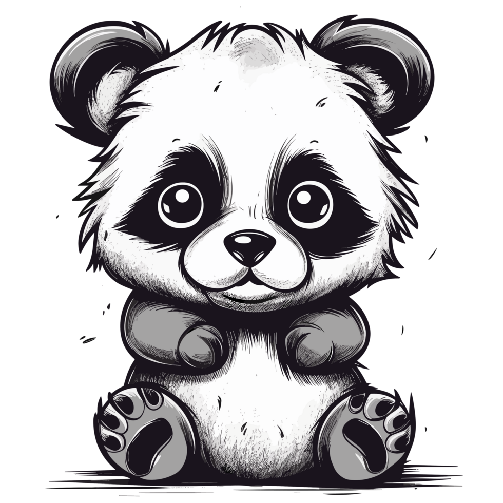 Cute Panda - png
